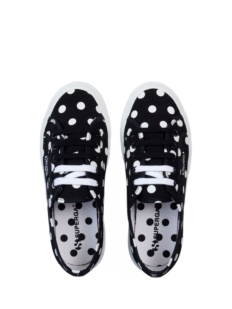 Superga 2750 Polka Dots Black Trainers - Image 2 of 3 Superga 2750 Polka Dots Black Trainers - Image 2 of 3