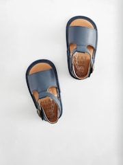 Navy Leather Baby Sandals (0-24mths) - Image 3 of 6
