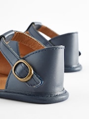 Navy Leather Baby Sandals (0-24mths) - Image 6 of 6