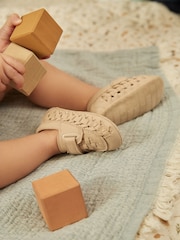 Stone Neutral Woven Baby Loafers (0-24mths) - Image 2 of 7