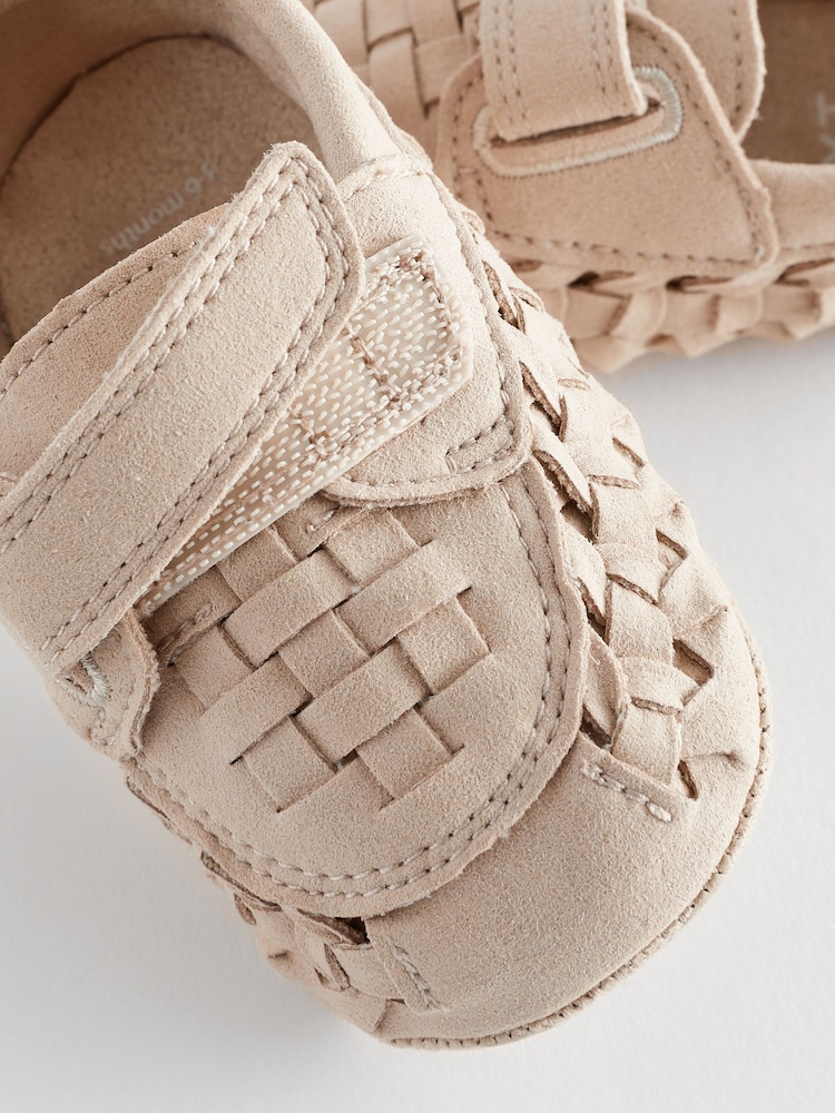 Stone Neutral Woven Baby Loafers (0-24mths) - Image 7 of 7 Stone Neutral Woven Baby Loafers (0-24mths) - Image 7 of 7