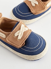Navy Baby Boat Shoes (0-24mths) - Image 4 of 8