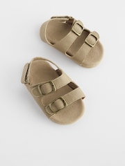 Stone Neutral Touch Fastening Corkbed Baby Sandals (0-24mths) - Image 2 of 6