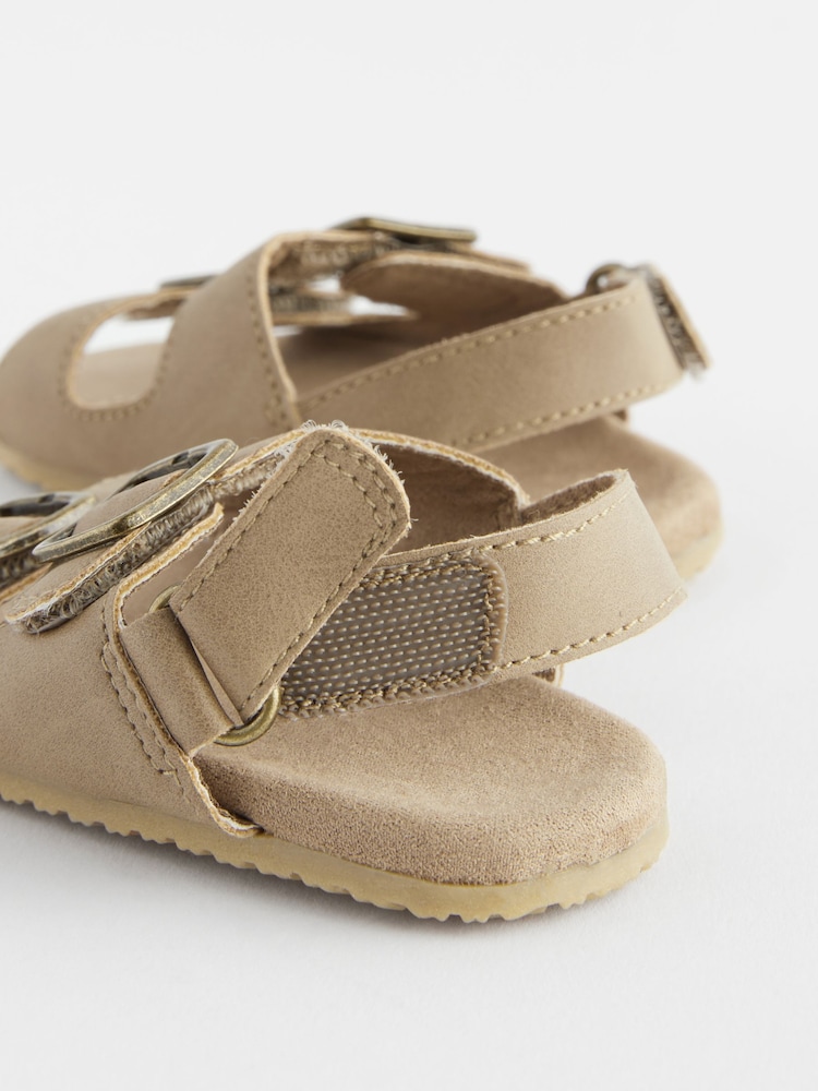 Stone Neutral Touch Fastening Corkbed Baby Sandals (0-24mths) - Image 6 of 6