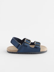 Marineblau/blau - Baby-Sandalen mit Korkbett und doppeltem Klettverschluss (0–24Monate) - Bild 4 von 7