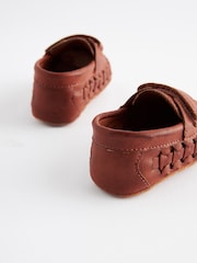 Tan Brown Woven Baby Loafers (0-24mths) - Image 5 of 7