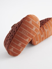 Tan Brown Woven Baby Loafers (0-24mths) - Image 6 of 7