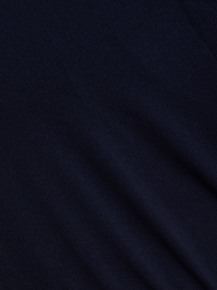 Adrianna Papell Blue Long Sleeve Wrap Dress - Image 7 of 7