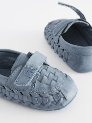 Blue Woven Baby Loafers (0-24mths) - Image 7 of 7
