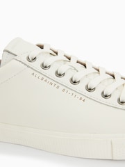 AllSaints White Brody Leather Low Top Trainers - Image 3 of 7