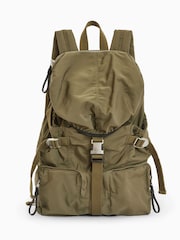 AllSaints Green Ren Hiking Backpack - Image 1 of 6