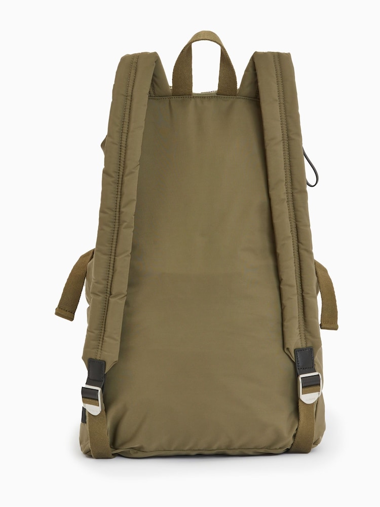 AllSaints Green Ren Hiking Backpack - Image 2 of 6