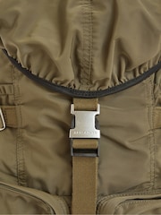 AllSaints Green Ren Hiking Backpack - Image 5 of 6