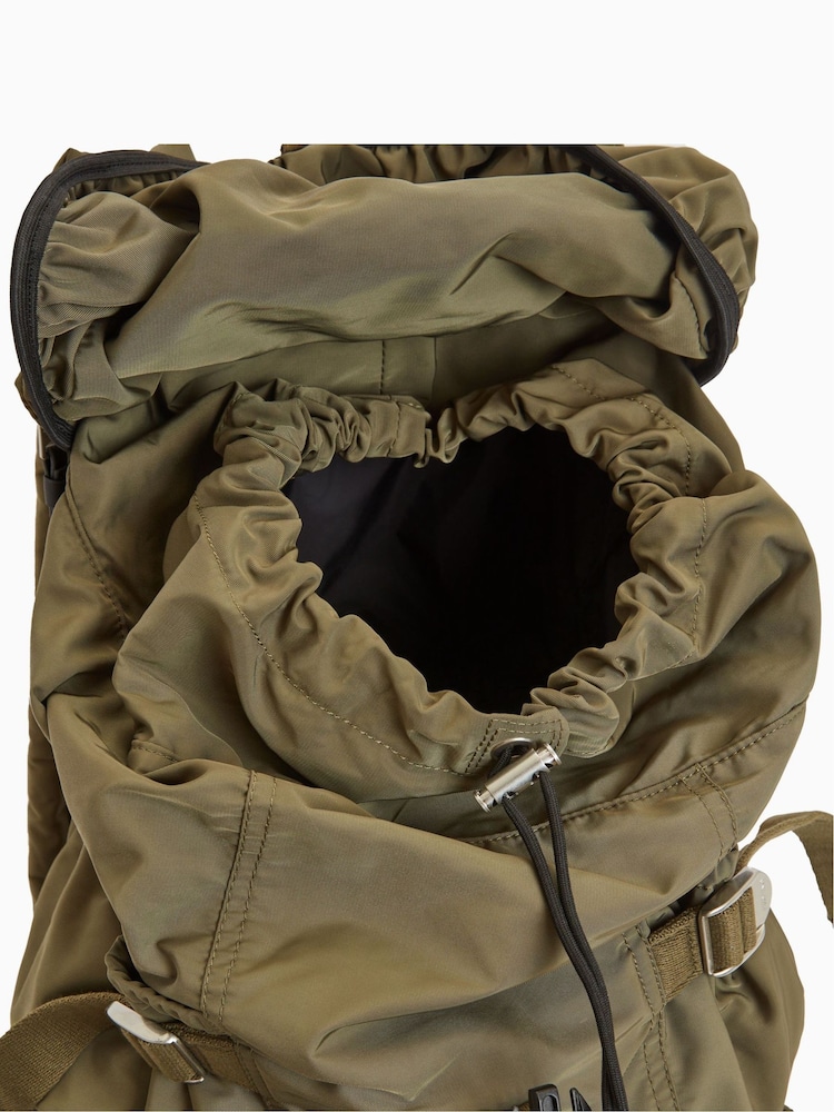 AllSaints Green Ren Hiking Backpack - Image 6 of 6