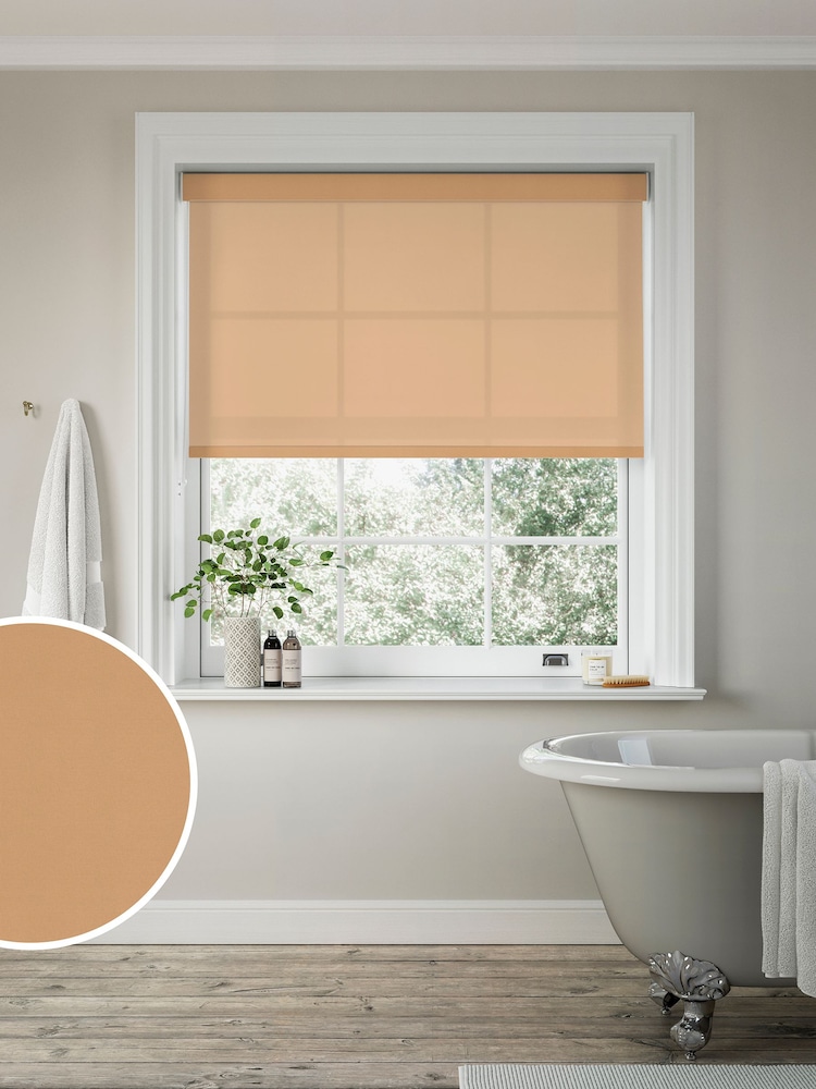 Tan Brown Simply Plain Made to Measure Roller Blind - Image 1 of 6