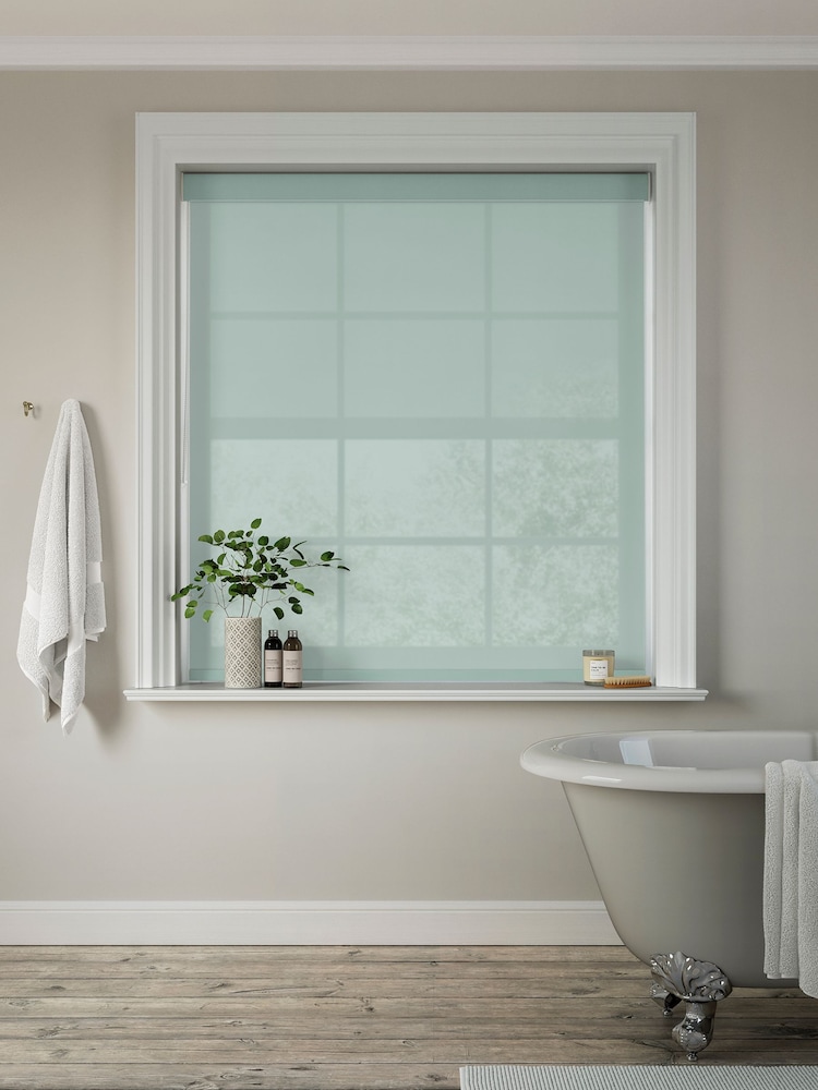 Spa Green Simply Plain Made to Measure Roller Blind - Image 2 of 6