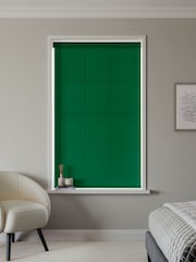 Pine Green Simply Plain Made to Measure Roller Blind - Image 2 of 6