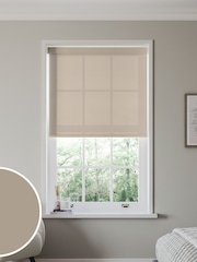 Pebble Natural Simply Plain Made to Measure Roller Blind - Image 1 of 6