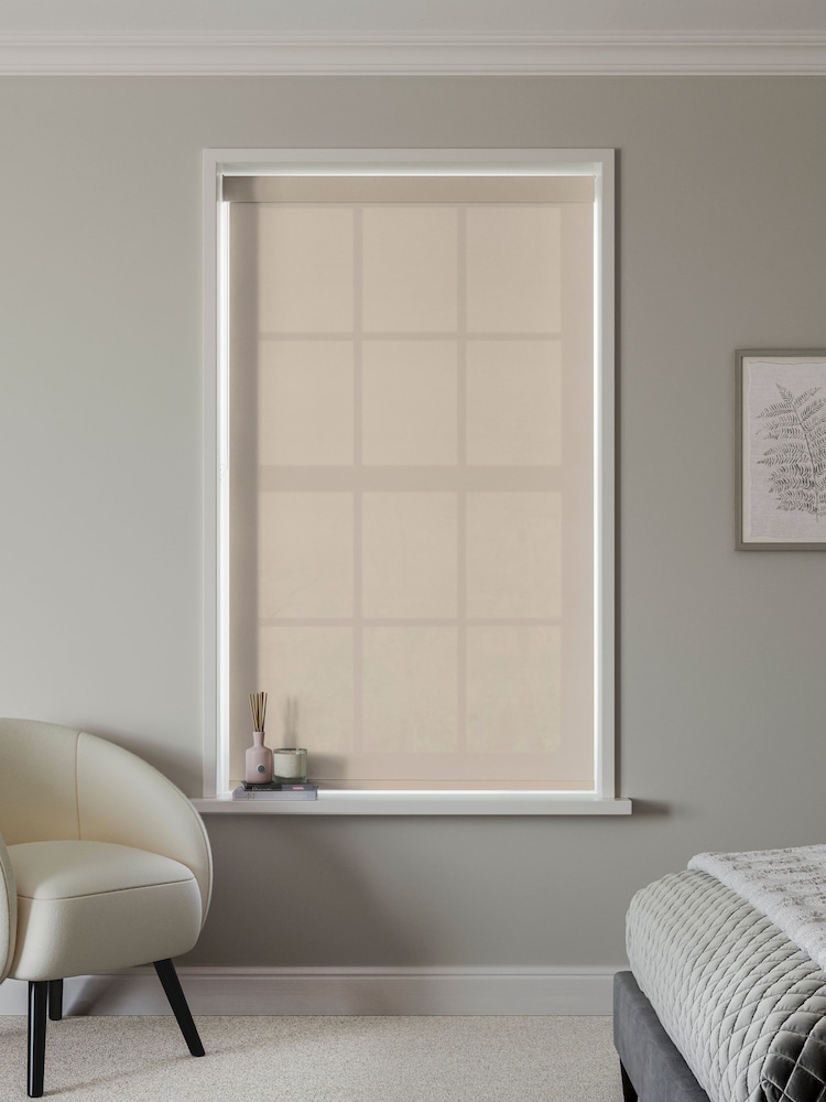 Pebble Natural Simply Plain Made to Measure Roller Blind - Image 2 of 6
