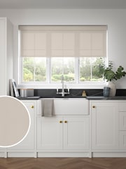 Oatmeal Natural Simply Plain Made to Measure Roller Blind - Image 1 of 6