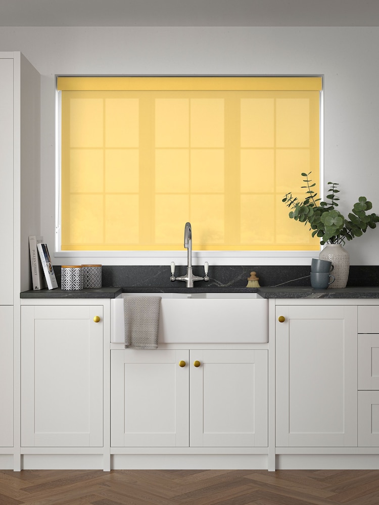 Lemon Yellow Simply Plain Made to Measure Roller Blind - Image 2 of 6