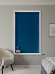 Ink Blue Simply Plain Made to Measure Roller Blind - Image 2 of 6