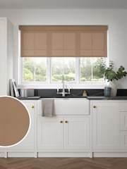 Coco Brown Simply Plain Made to Measure Roller Blind - Image 1 of 6