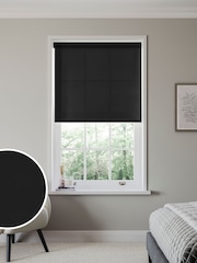 Black Simply Plain Made to Measure Roller Blind - Image 1 of 6