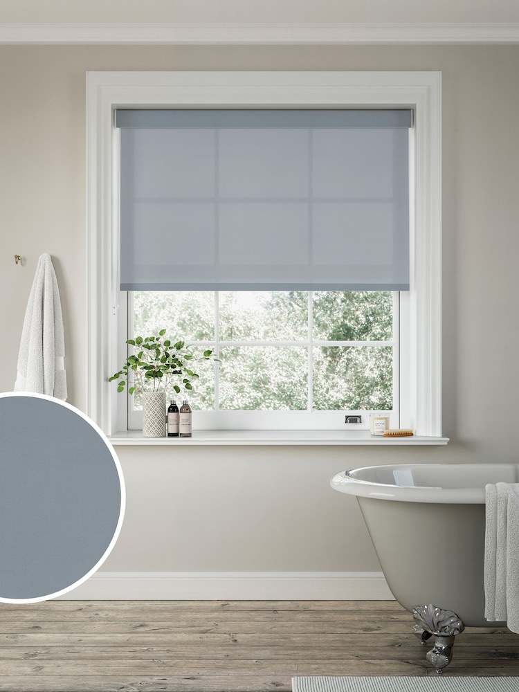 Ash Grey Simply Plain Made to Measure Roller Blind - Image 1 of 6