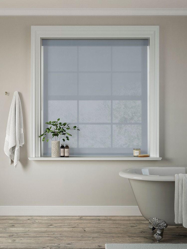 Ash Grey Simply Plain Made to Measure Roller Blind - Image 2 of 6
