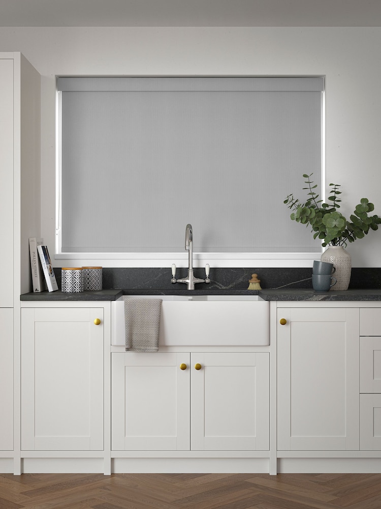 Light Grey Waterproof Zello Made to Measure Roller Blind - Image 2 of 6