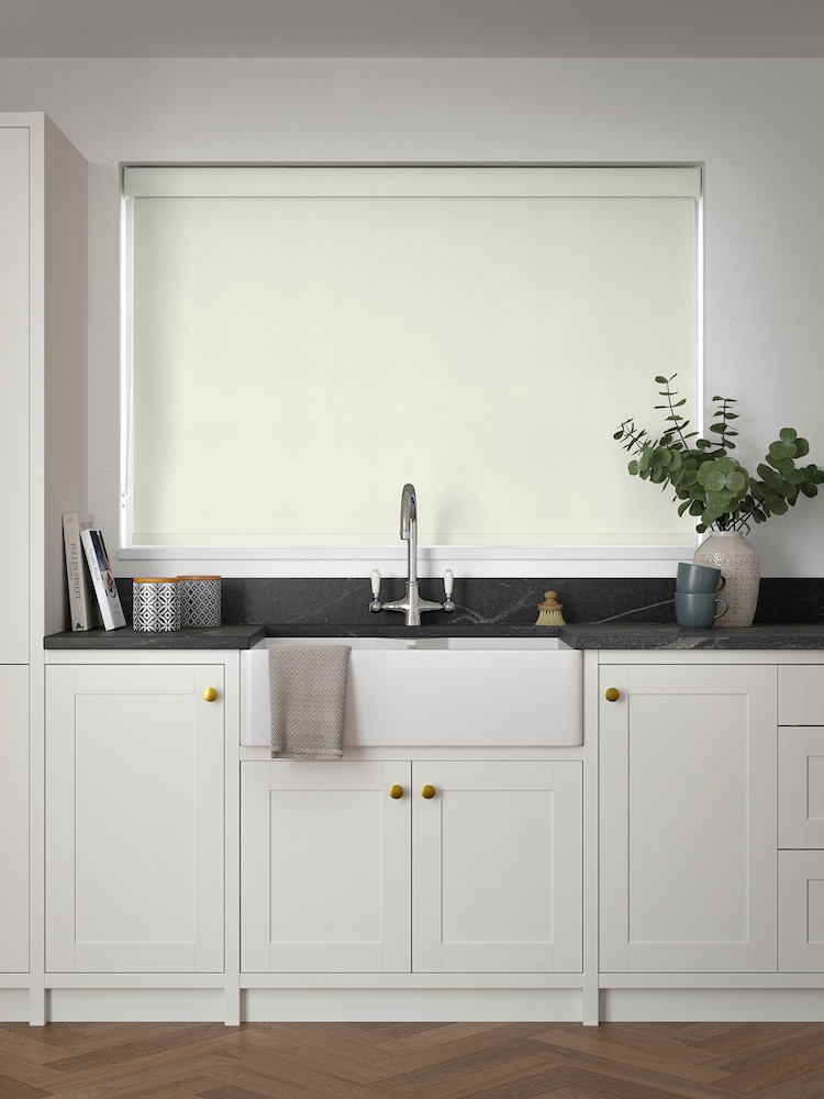 Cream Waterproof Zello Made to Measure Roller Blind - Image 2 of 6