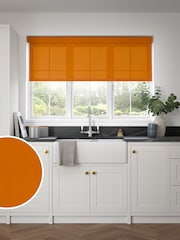 Terracotta Orange Simply Plain Made to Measure Roller Blind - Image 1 of 6