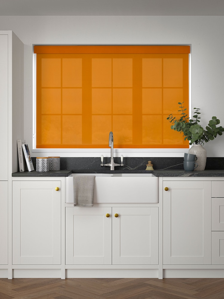 Terracotta Orange Simply Plain Made to Measure Roller Blind - Image 2 of 6
