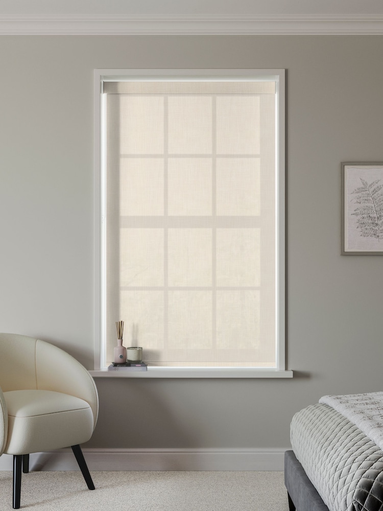 Cream Leela Made to Measure Roller Blind - Image 2 of 6