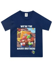 Character Blue 100% Cotton Super Mario T-Shirt - Image 1 of 1