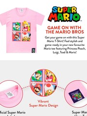 Character Pink Movie Super Mario T-Shirt - Image 4 of 4