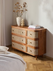Mid Natural Odella Mango Chest of Drawers - Image 1 of 4