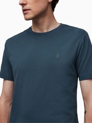 AllSaints Blue 100% Cotton Brace Crew T-Shirts 3 Pack - Image 7 of 7