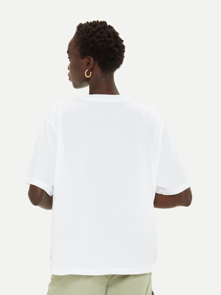 Whistles White Boyfriend Oversized 100% Cotton T-Shirt - Image 2 of 5