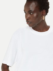 Whistles White Boyfriend Oversized 100% Cotton T-Shirt - Image 4 of 5