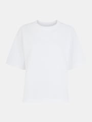 Whistles White Boyfriend Oversized 100% Cotton T-Shirt - Image 5 of 5