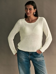 ONLY Open Gauge Pullover mit Rundhalsausschnitt - Bild 1 von 6