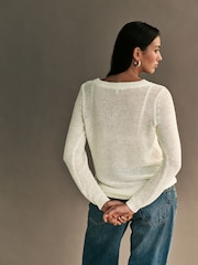 ONLY Open Gauge Pullover mit Rundhalsausschnitt - Bild 3 von 6