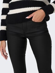 ONLY Black Coated Flared Blush Jeans - Image 4 of 6