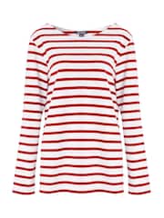 Baukjen Red Stripe Ashley 100% Cotton Stripe White Top - Image 4 of 4