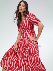 Baukjen Red Jazlyn Dress with Tencel ™ - Image 1 of 1