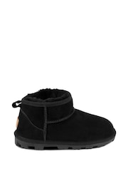 Just Sheepskin™ Black Ladies Mini Grace Sheepskin Boots - Image 2 of 5
