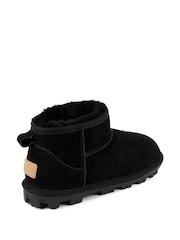Just Sheepskin™ Black Ladies Mini Grace Sheepskin Boots - Image 4 of 5