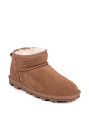 Just Sheepskin™ Brown Ladies Mini Grace Sheepskin Boots - Image 3 of 5